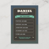 Carte de jeu de baseball Retro personnalisée (Dos)