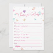 Carte de jeu de bébé doux Donut Baby Wishes (Devant)