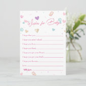 Carte de jeu de bébé doux Donut Baby Wishes (Debout devant)