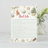 Carte de jeu de bébé-réception de blague de papa d (Debout devant)