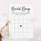 Carte de jeu de bingo à texte moderne