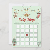 Carte de jeu de bingo bébé pour fête de renne de N (Devant)