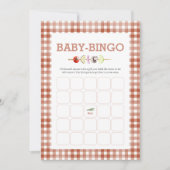 Carte de Jeu de Bingo de Bébé Aquarelle Bébé (Devant)