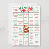 Carte de jeu de bingo de Noël Jingle & Mingle (Devant)