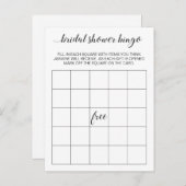 Carte de jeu de bingo élégante pour enterrement de (Devant / Derrière)