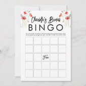 Carte de jeu de bingo élégante pour enterrement de (Devant)