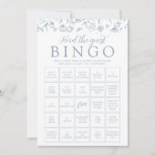 Carte de jeu de bingo florale personnalisable (Devant)