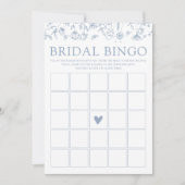 Carte de jeu de bingo personnalisable à fleurs sau (Devant)