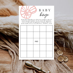 Carte de jeu de bingo pour bébé côtier de la plage