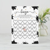 Carte de jeu de bingo pour bébé Cow (Debout devant)