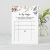 Carte de jeu de Bingo pour bébé Shower de bébé Fle (Debout devant)