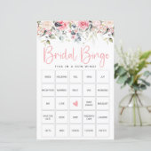 Carte de jeu de bingo pour enterrement de vie de j (Debout devant)