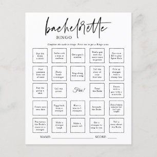 Carte de jeu de bingo pour enterrement de vie de j