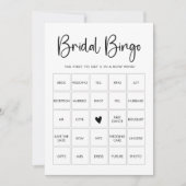 Carte de jeu de bingo pour enterrement de vie de j (Devant)