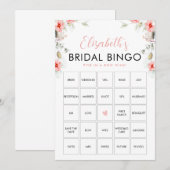 Carte de jeu de bingo pour enterrement de vie de j (Devant / Derrière)