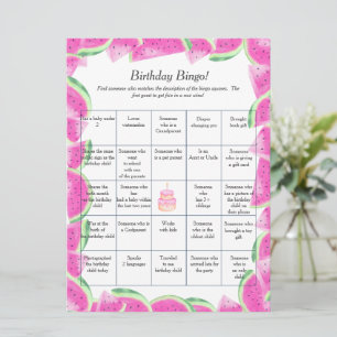 Carte de jeu de bingo pour invité avec thème de me