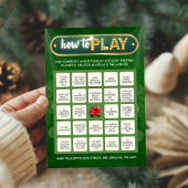 Carte de jeu de bingo pour les vacances de Noël