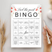 Carte de jeu de bingo pour trouver l'invité à la s