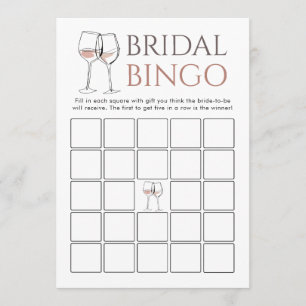 Carte de jeu de bingo vin à gribouiller pour enter