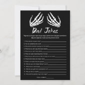 Carte de jeu de blagues de papa pour Baby Shower d (Devant)