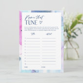 Carte de jeu de chansons pour Baby Shower Rêveuse (Debout devant)