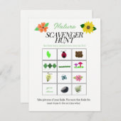 Carte de jeu de chasse à thème nature (Devant / Derrière)