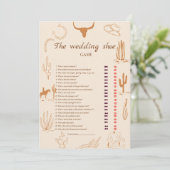 Carte de jeu de chaussures Boho Western mariage We (Debout devant)