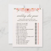 Carte de jeu de chaussures Floral Fête des mariées (Devant)