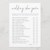 Carte de jeu de chaussures Mariage moderne Script (Devant)