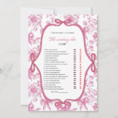 Carte de jeu de chaussures pour thé Fleur sauvage  (Devant)