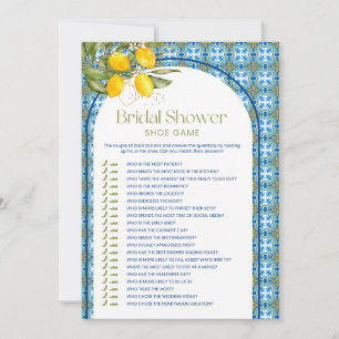 Carte de jeu de citron méditerranéen Fête des mari