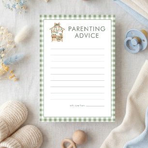 Carte de jeu de conseil parental pour bébé Locally