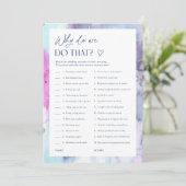 Carte de jeu de coutumes de mariage de douche de m (Debout devant)