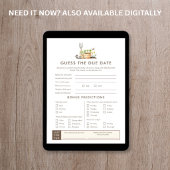 Carte de jeu de devinette de date de naissance Lit