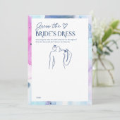 Carte de jeu de devinette de robe de rêve pour ent (Debout devant)