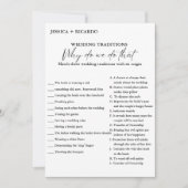 Carte de jeu de douche de la tradition mariage ver (Devant)