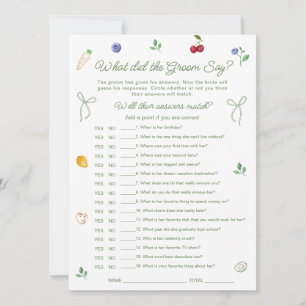 Carte de jeu de douche de mariée Off the Market Wh