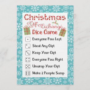 Carte de jeu de fête de Noël Dirty Santa Noël 