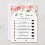 Carte de jeu de Fête des mariées de fleurs douces (Devant)