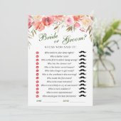 Carte de jeu de Fête des mariées de fleurs douces (Debout devant)