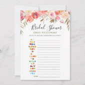 Carte de jeu de Fête des mariées de fleurs douces (Devant)