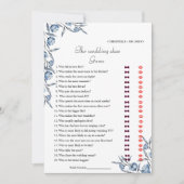 Carte de jeu de Fête des mariées de mariée et de c (Devant)