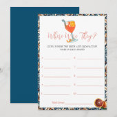 Carte de jeu de Fête des mariées Juicy Orange Spri (Devant / Derrière)