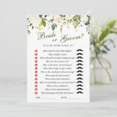 Carte de jeu de Fêtes des mariées florales Roses b (Debout devant)