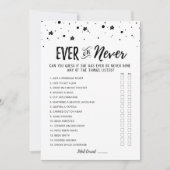 Carte de jeu de Fêtes des mariées jamais ou jamais (Devant)