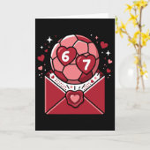 Carte de jeu de football de la Saint-Valentin pour (Fleur jaune)