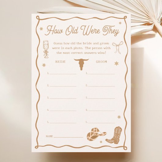 Carte de jeu de l'âge de la Fête des mariées occid