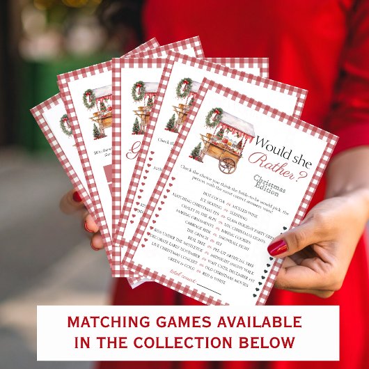 Carte de jeu de mariée de marché jamais ou jamais 