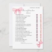 Carte de jeu de mariée et de Fête des mariées de c (Devant)