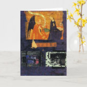 Carte de jeu de mots croisé et d'ange (Fleur jaune)